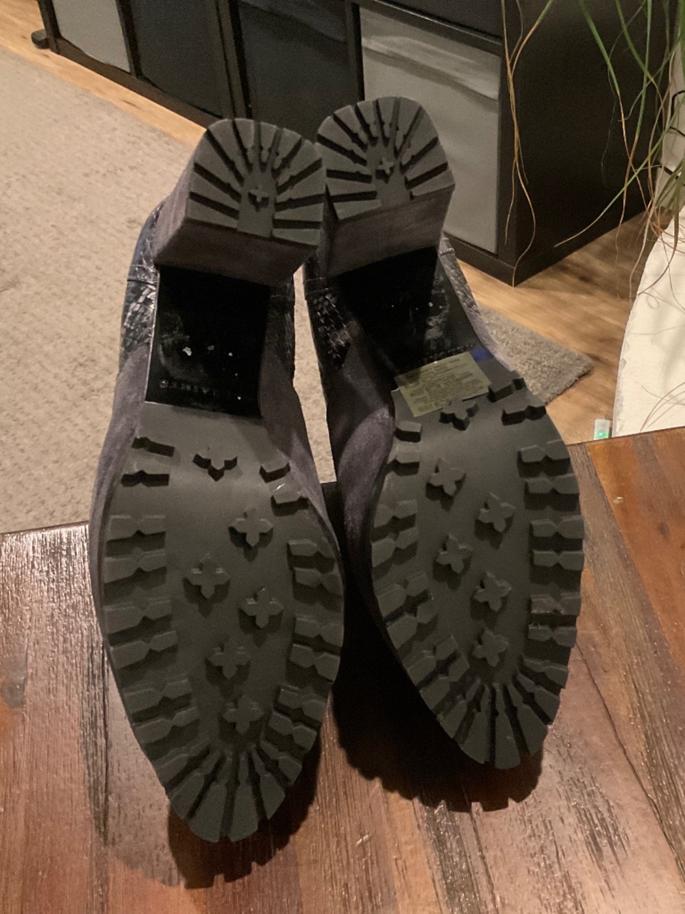 NWOT All Saints Sahara Snakeskin Embossed Suede Bootie Size EU37 / US 7 - Picture 6 of 8